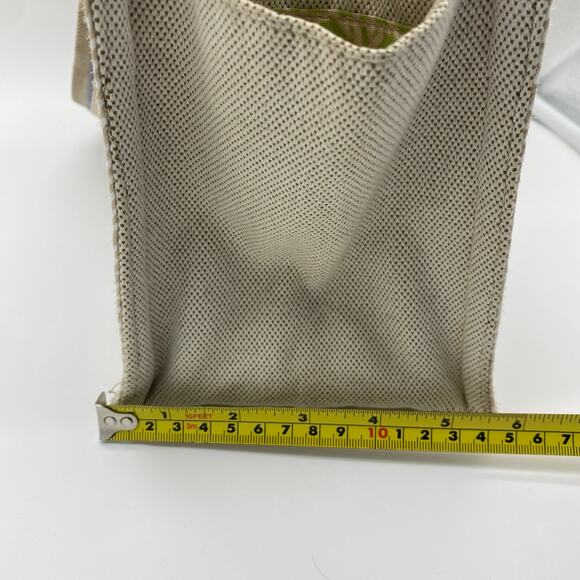 Eric Javits New York Lil Côte d’Azur Beige Purple Tote Bag Canvas Shoulder Bag - Picture 12 of 14